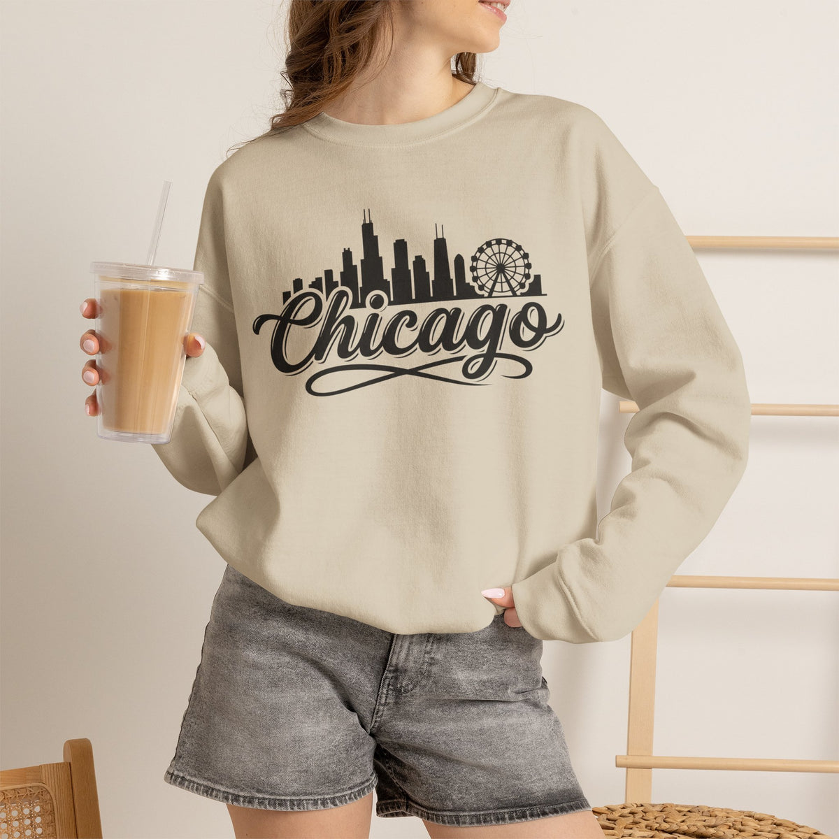 Chicago Skyline Sweatshirt – Chicago City Graphic Pullover