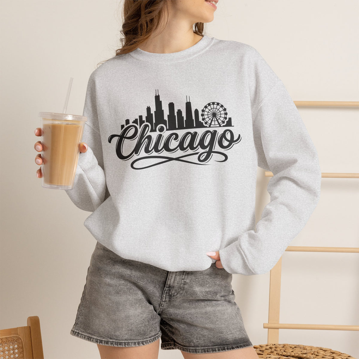 Chicago Skyline Sweatshirt – Chicago City Graphic Pullover