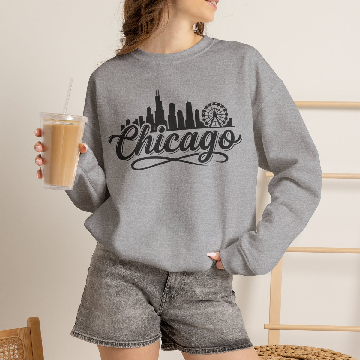 Chicago Skyline Sweatshirt – Chicago City Graphic Pullover